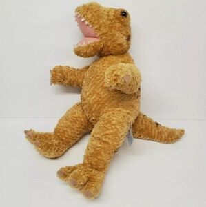 Build a Bear 16" Tan Brown Stripes T-Rex Tyrannosaurus Rex Dinosaur Sound Plush